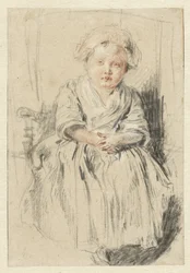 Child Seated in a Chair