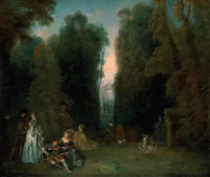 View Through the Trees in the Park of Pierre Crozat, 1715