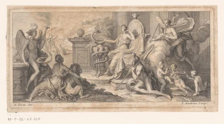 Allegorical Representation with a Personification of Medicine and the Four Elements