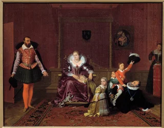King of France Henry IV Playing with His Children in Front of the Spanish Ambassador