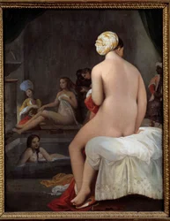 The Little Bather. Interior of a Harem. Painting by Jean-Auguste-Dominique Ingres (1780-1867). 1828. 0.35 x 0.27 m.