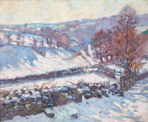Snowy Landscape at Crozant