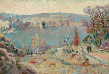 Valley of the Sédelle at Pont Charraud: White Frost
