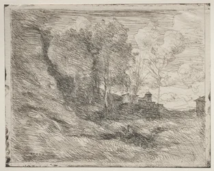 A Souvenir of Ostia, Original Impression 1855, Printed in 1921