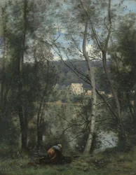 A Woman Gathering Faggots at Ville-d