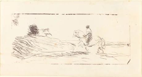 Carte-de-visite with Horseman