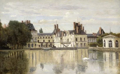 Fontainebleau - View of the Chateau and Lake