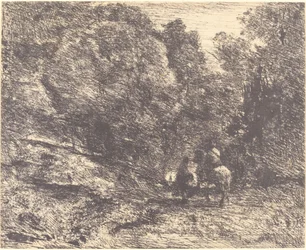 Horseman and Vagabond in the Forest, 1854