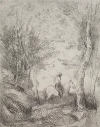 The Great Cavalier in the Wood (original impression 1854, printed in 1921)