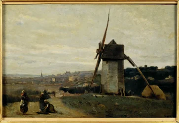 A windmill, Etretat