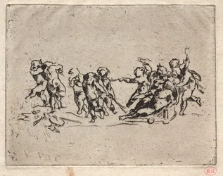 Bacchanal with Children and Chariot