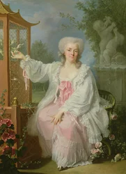 Portrait of a Lady by a Pagoda