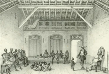 Shop for selling slaves, 1835