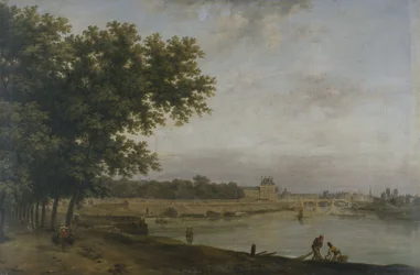 The Tuileries and the Pont Royal, seen from the Cours-la-Reine, in 1783