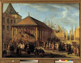 Jean-Baptiste Colbert and Louis-Victor de Rochechouart Visiting the Galere Reale