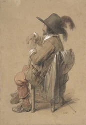 Seated Cavalier, mid-19th century