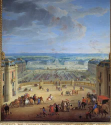 Les Ecuries Seen from the Castle of Versailles