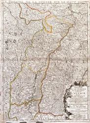 Map of Alsace (France)