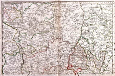 Map of Burgundy (France)