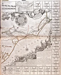 Map of the Canal du Midi, with its aqueducts