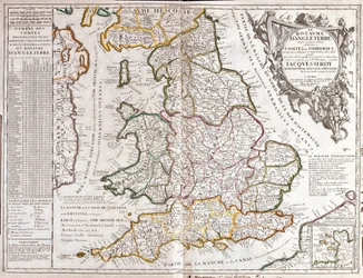 Map of the Kingdom of England, under the Reign of James II
