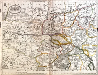 Map of the north-western part of the Kingdom of Hungary