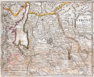 Map of the territory of Verona