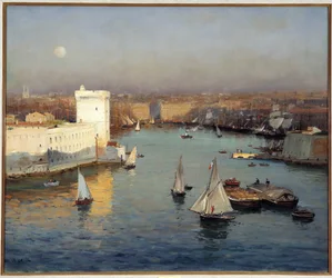 View of the Old Port of Marseille from the Pharo