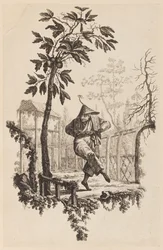 Figure Under Bough