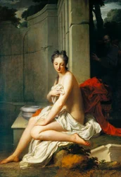 Susanna having bath