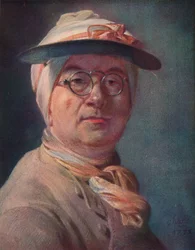 Self-Portrait Wearing Glasses