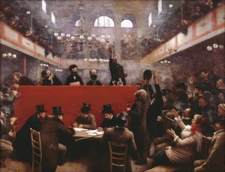 At the Graffard Meeting Hall