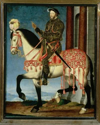 Equestrian portrait of Francois I of France
