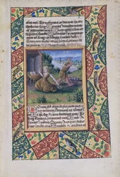 Adam and Eve Toiling, from Book of Hours of Louis dOrleans
