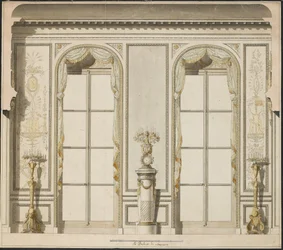 Architectural project for the Grande Galerie of the Hotel de Madame de Mazarin in Paris