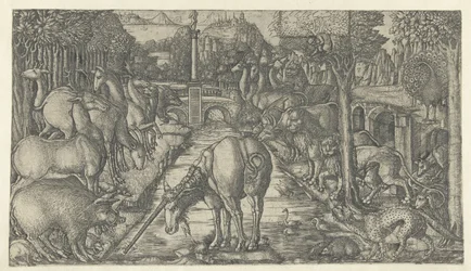 The Unicorn Purifies the Water with Its Horn (The Unicorn)