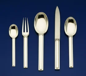 A 72-Piece French Cannes-Pattern Silver Flatware Service