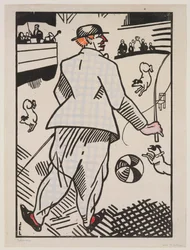 Clown with Dogs