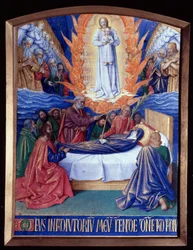 The Hours of the Virgin: the Death of the Virgin, miniature in 