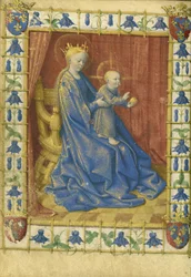 The Virgin and Child Enthroned from the Hours of Simon de Varie