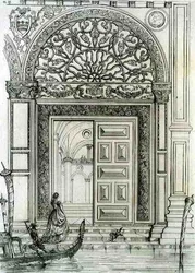 Waterside Entrance to the Ducal Palace, in Venice, from 