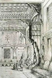 Islamic and Moorish design for a door tapestry