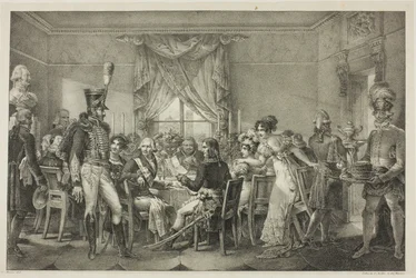 Napoleon at the Palace of the Grand Duke in Florence, plate thirteen from 