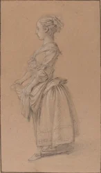 A Girl in Peasant Dress