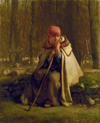 Seated Shepherdess