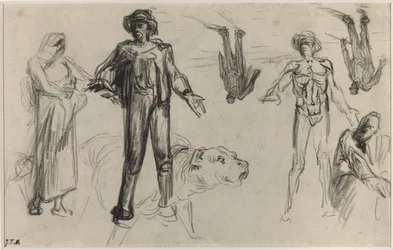 Studies for Harvesters Resting