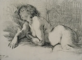 Study of a reclining female nude