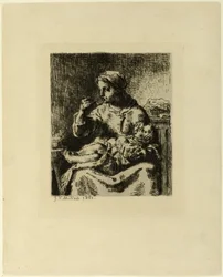 Woman Feeding Her Child