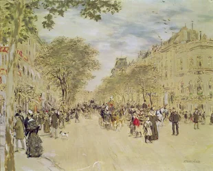 The Pavillon de Hanovre and the Boulevard des Italiens, Paris, after 1870