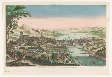 View of the City of Geneva Seen from Lake Geneva